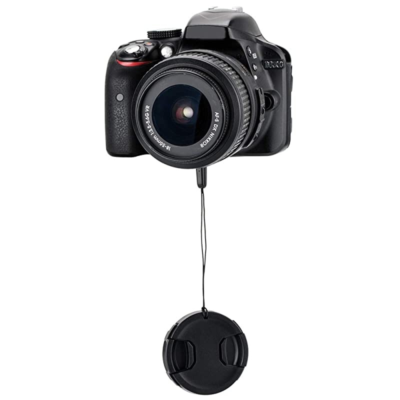 Front Lens Cap Cover with Deluxe Cap Keeper for Fuji Fujifilm X-A7 X-A5 X-T200 X-T30 X-T20 X-T10 with XC 15-45mm Kit Lens for Nikon Z5 with Z 24-50mm Kit Lens & More Lens with Filter Thread