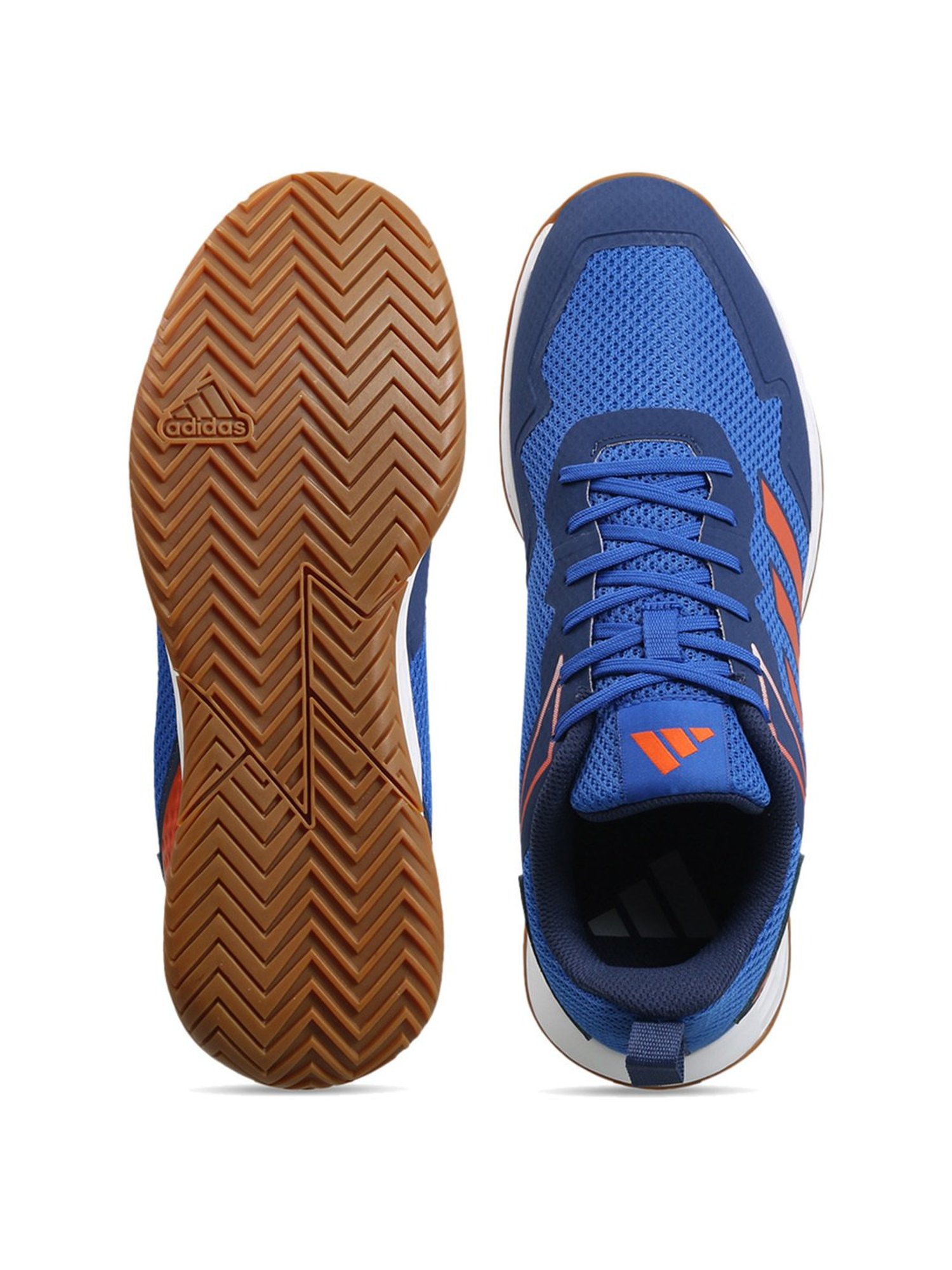 Adidas Men's BASELINER V2 Blue Indoor Court Shoes