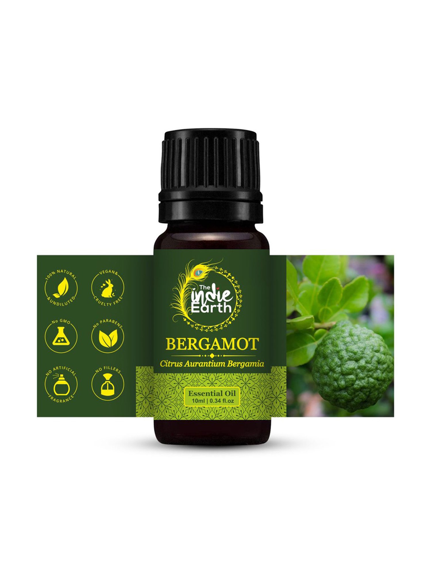 The Indie Earth Bergamot Essential Oil - 10 ml