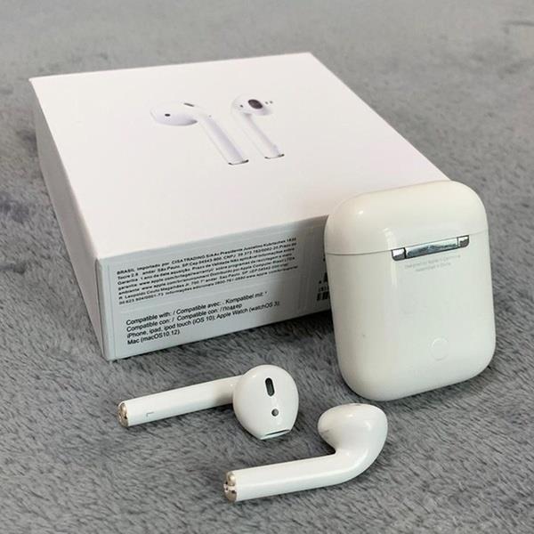 For 1:1 Apple MMEF2AM/AAAAA+ Air Pods Wireless Bluetooth Earphones with Charging Case for IOS/Android