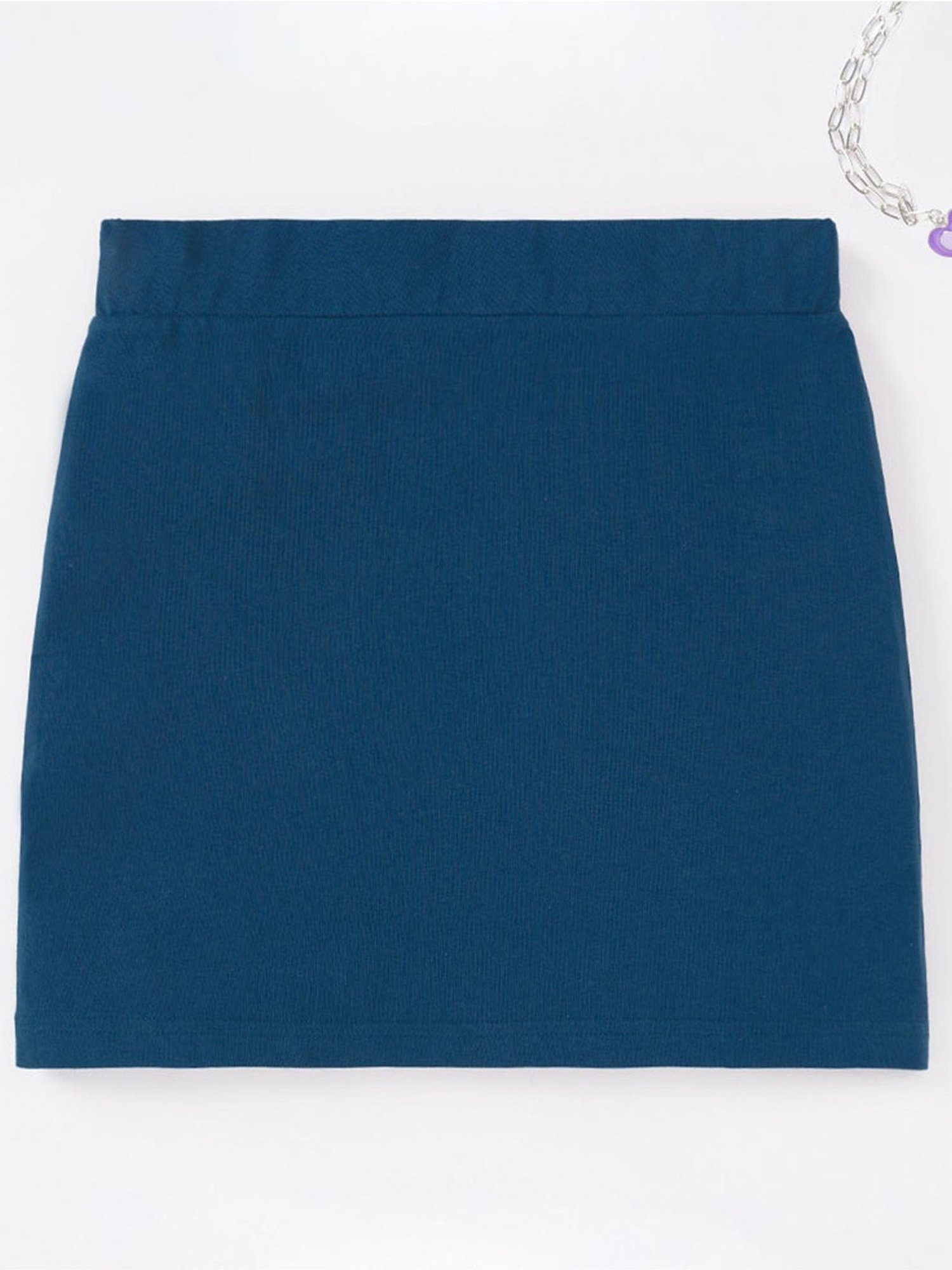 Edheads Kids Blue Cotton Regular Fit Skirt