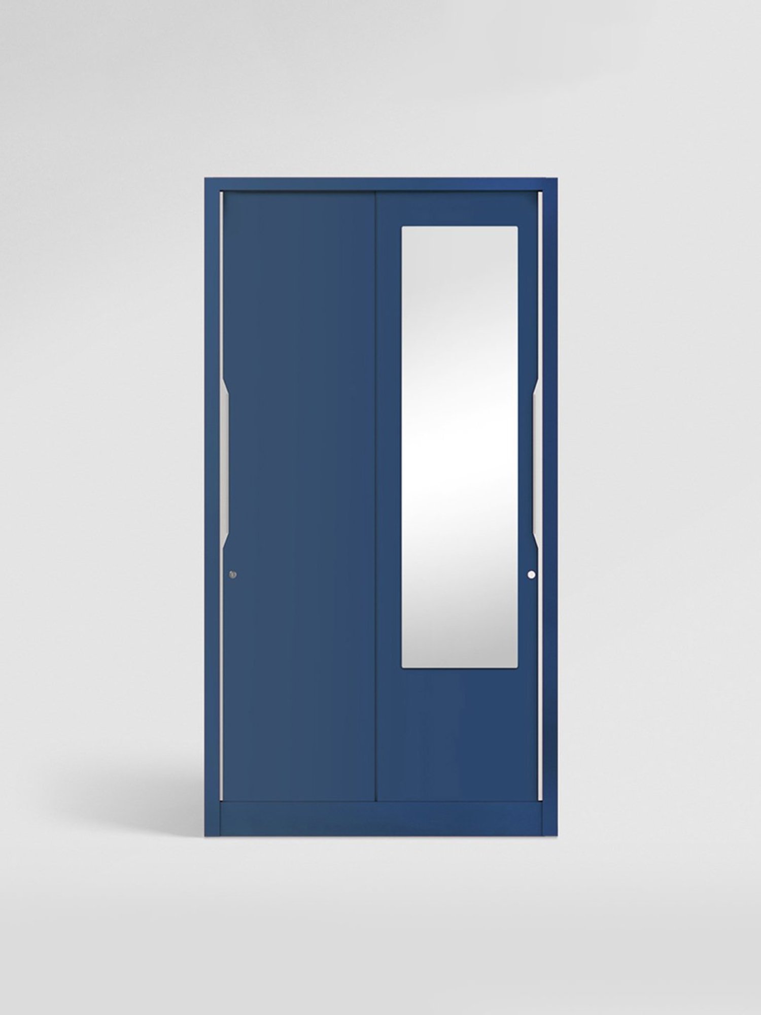 Godrej Interio Slide N Store Pro 2-Door Steel Wardrobe, Phiroja Blue (1-Year Warranty, 1 Drawer)