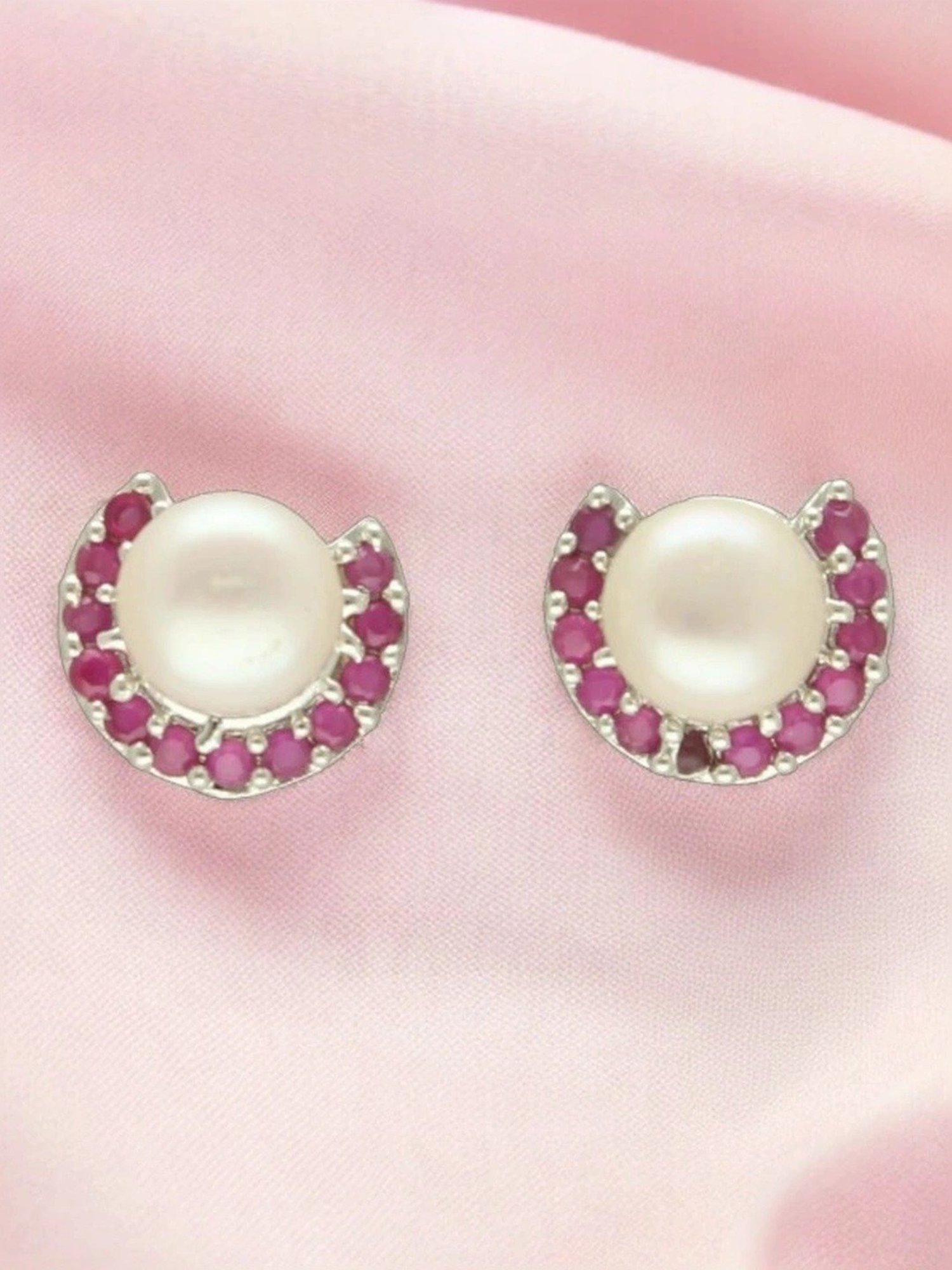 Sri Jagdamba Pearls Dheeksha Pearl Earrings for Women and Girls