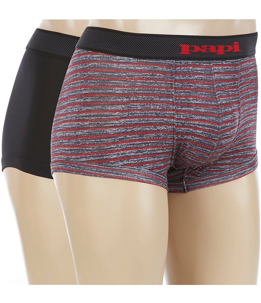 Papi Cool 2 Stripe Microflex Trunks 2-Pack