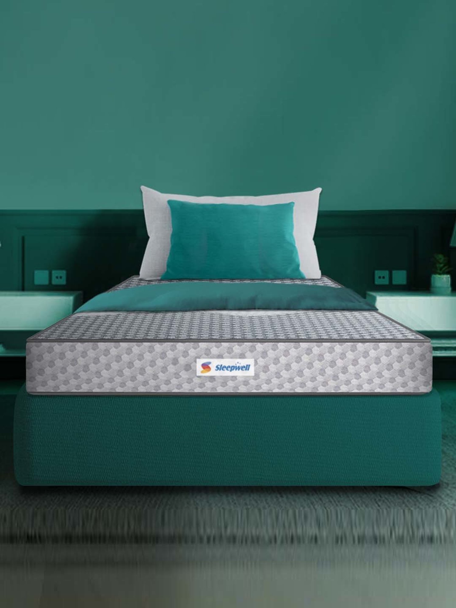 Sleepwell Ortho PRO Grey Profiled Foam Single Bed Mattress
