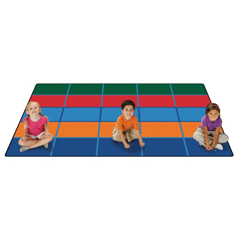 6'x9' Rectangle Woven Nylon Area Rug Multicolored - Carpets For Kids