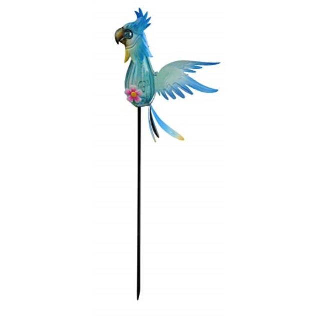 moonrays 96332 paradise parrot stake light, blue
