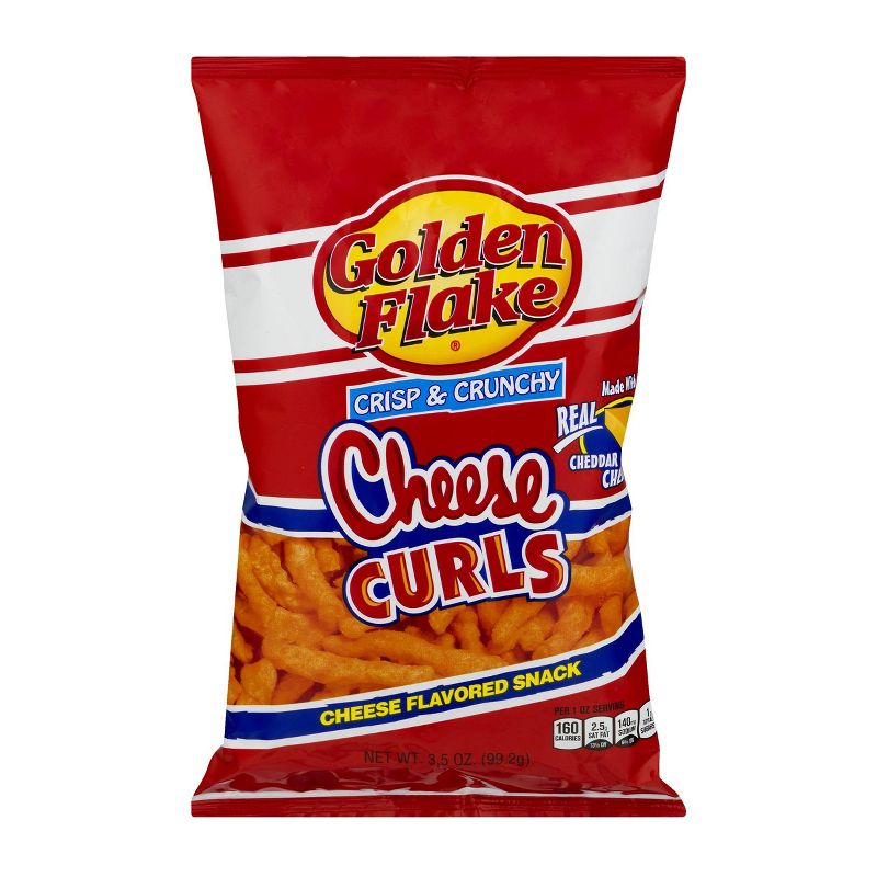 Golden Flake Crisp & Crunchy Cheese Curls - 3.5oz