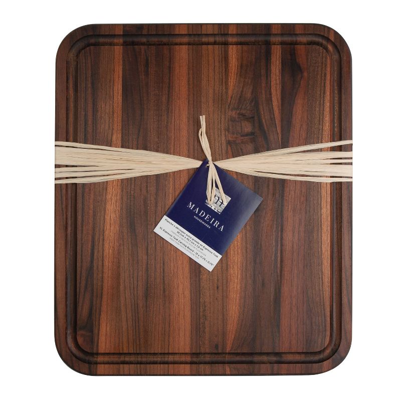 Architec Madeira Teak Edge-Grain Extra Large Utility Cutting Board  15"x17.75"x.75"