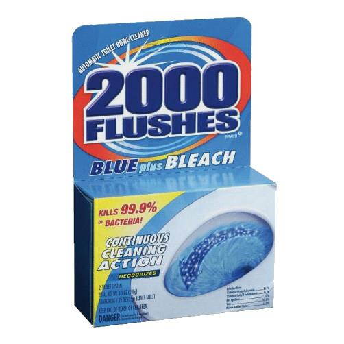 WD-40 2000 Flushes Toilet Bowl with Bleach & Blue Detergent 1 EA