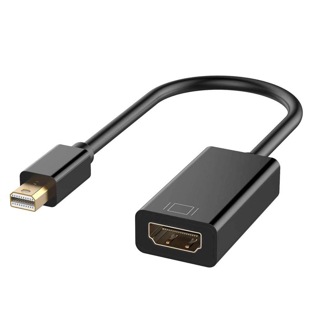 Mini DisplayPort to HDMI, Hannord Mini DP(Thunderbolt) to HDMI Converter Gold-Plated Cord Compatible for MacBook Pro, MacBook Air, Mac Mini, Microsoft Surface Pro 3/4, etc
