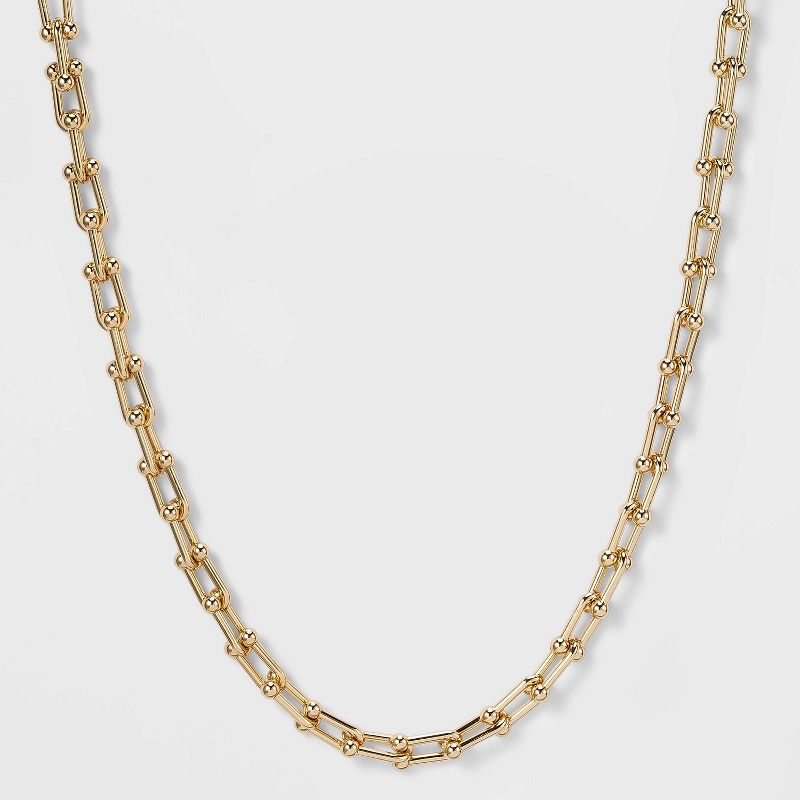 SUGARFIX by BaubleBar Gold Link Chain Collar Necklace - Gold