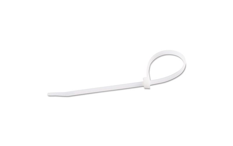 GB Cable Ties 8" 75 lb White 100/Pack 46308