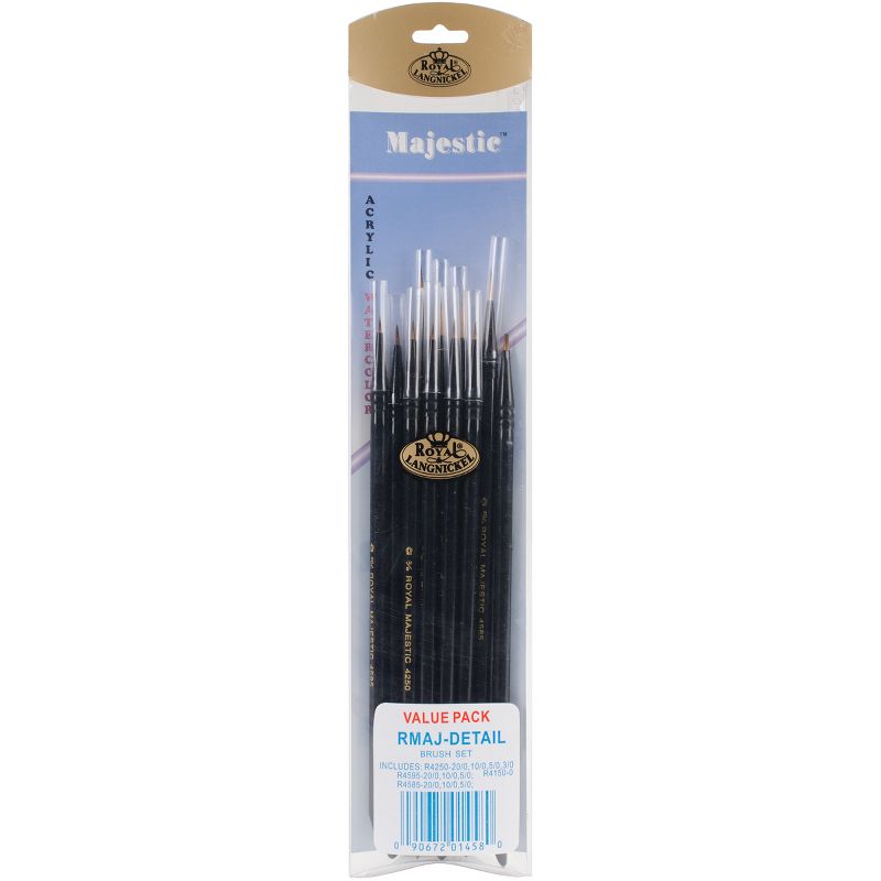 Majestic Detail Brush Set-11/Pkg