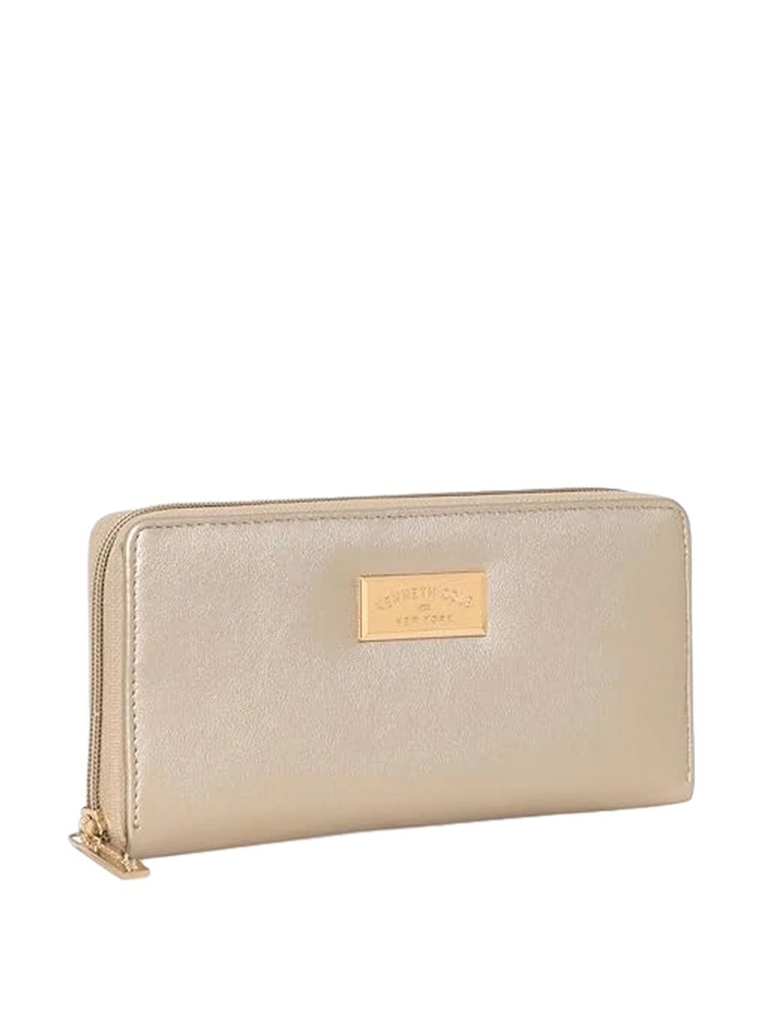 Kenneth Cole Golden Solid Zip Around Wallet for women