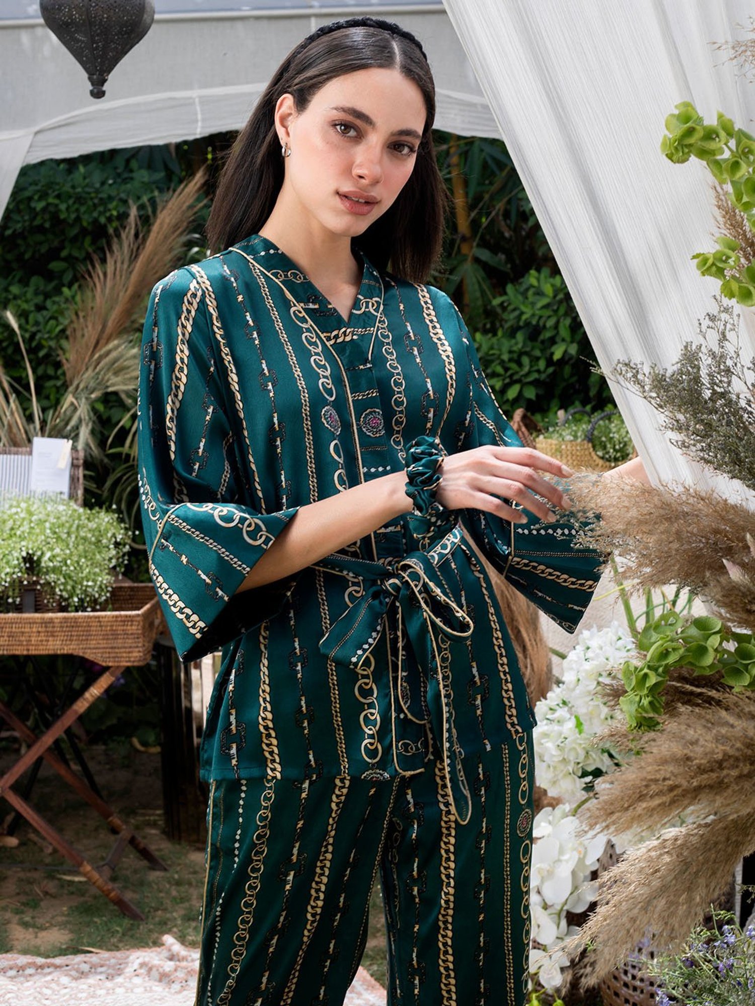 Dusk Attire Blue Unchained Gem Co-ord Set