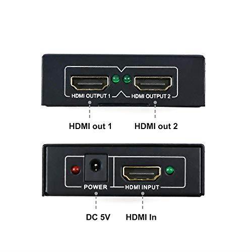 JTDMINI1x2SP 2 Port 1X2 Powered Hdmi Super Mini Splitter for Full Hd 1080P with 3D Capability