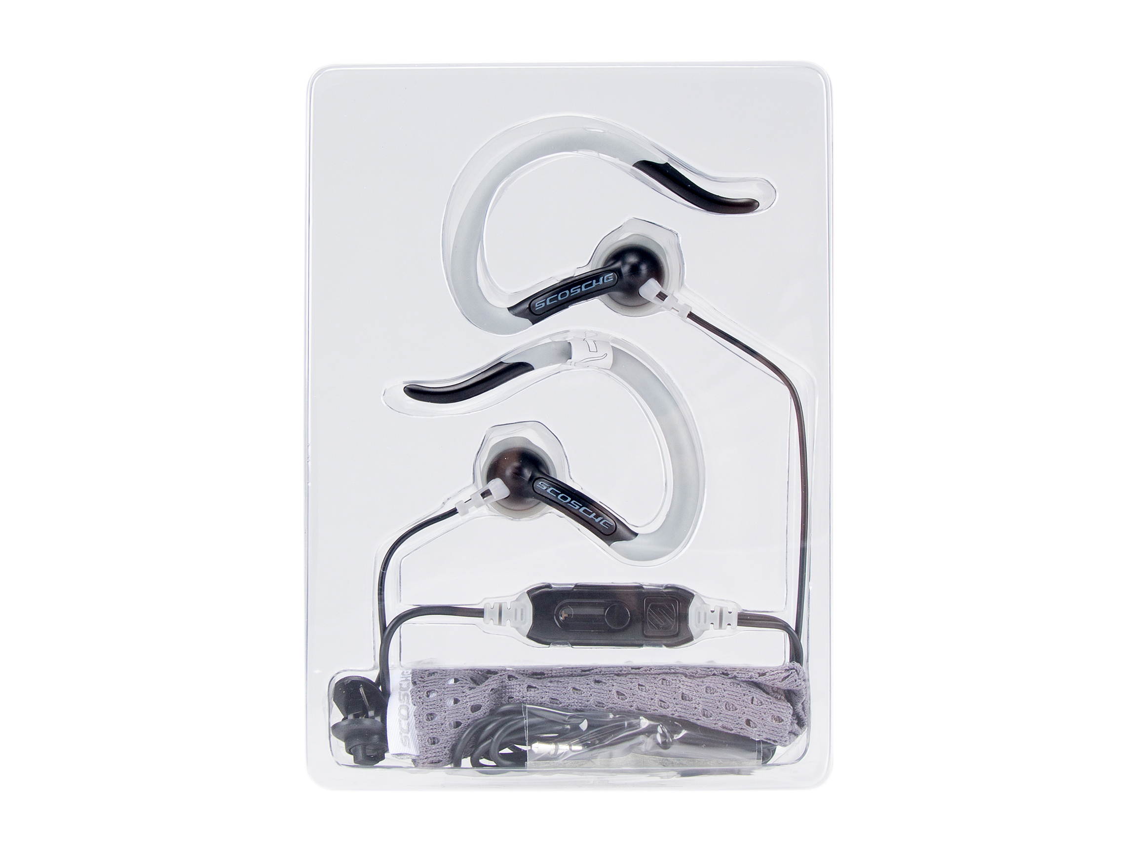 SCOSCHE sportCLIPS II Sport Clip Earbuds with slideLINE Remote & Mic