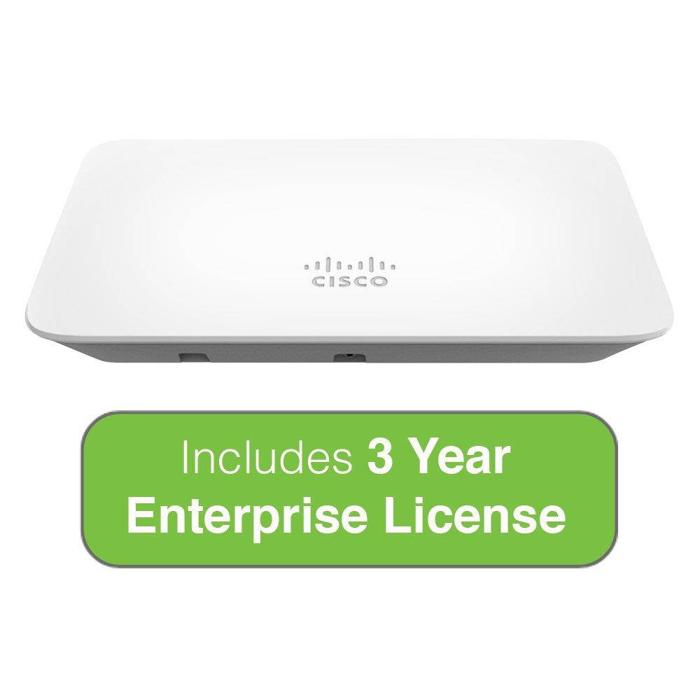 Cisco Meraki MR20 Dual-Band, 802.11ac Wave 2 Access Point with 3 Year Enterprise License