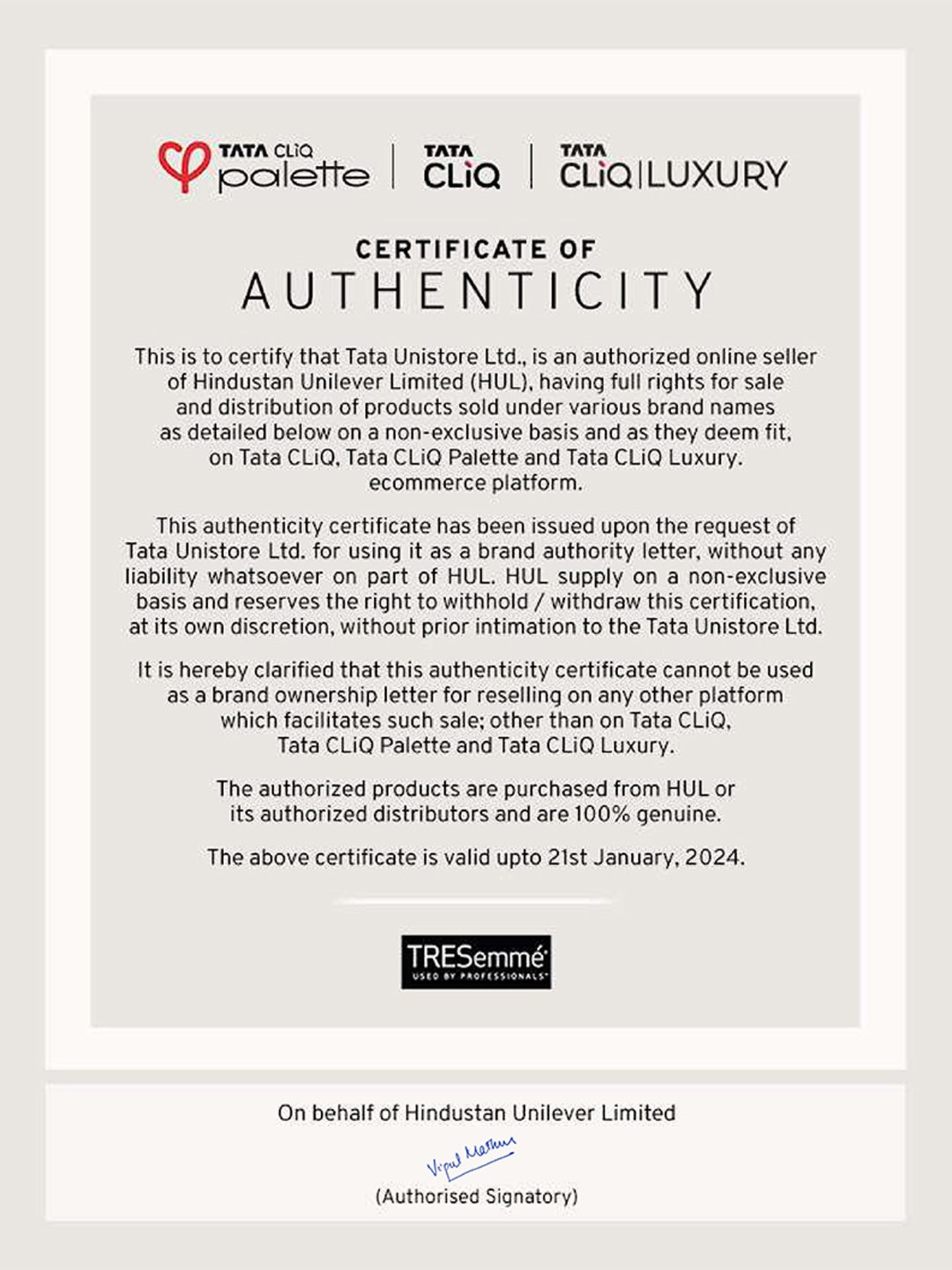 Tresemme Pro Pure Damage Recovery Hair Mask - 300 ml