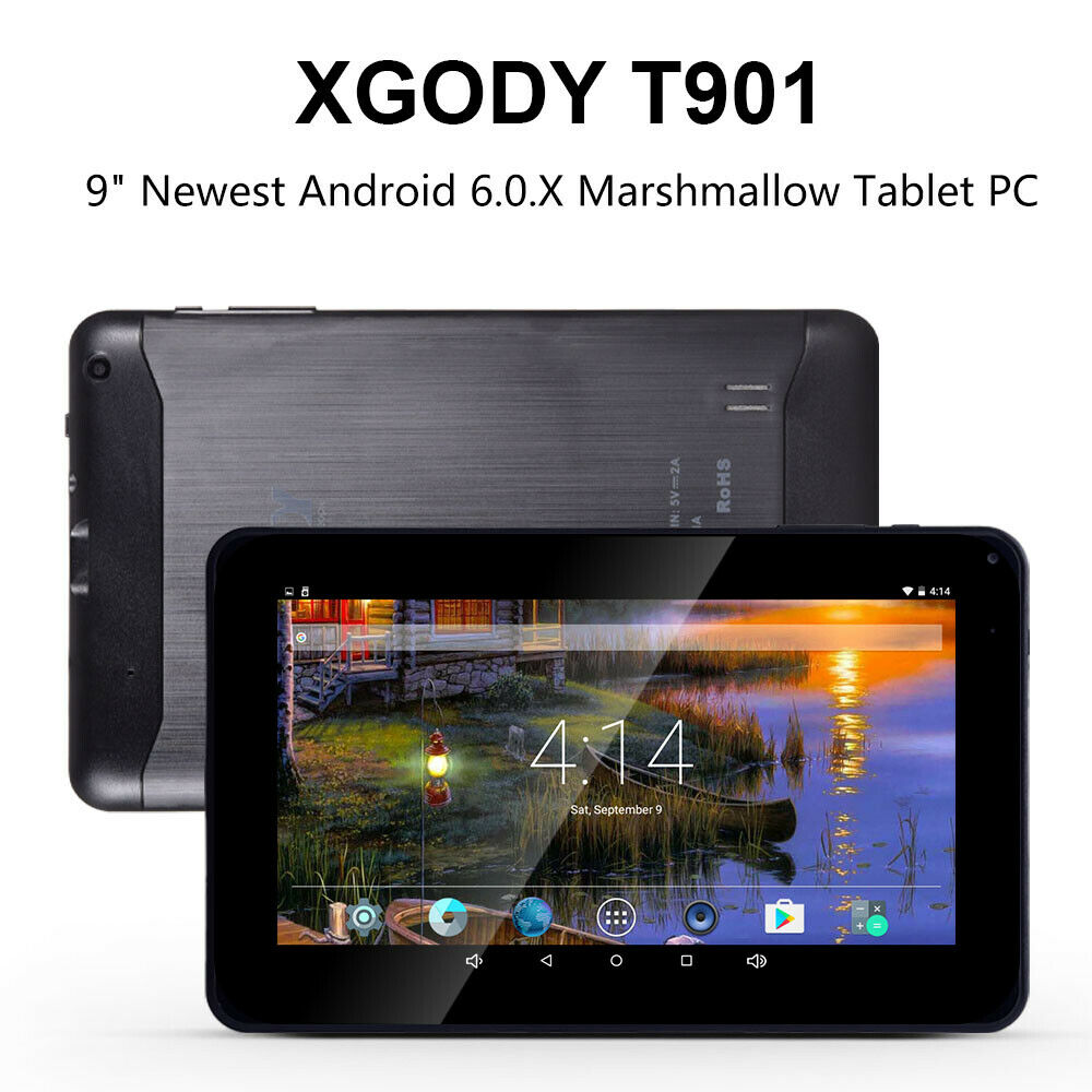 9"INCH Newest Android Tablet PC Quad Core 1+16GB HD Dual Camera WiFi XGODY T901