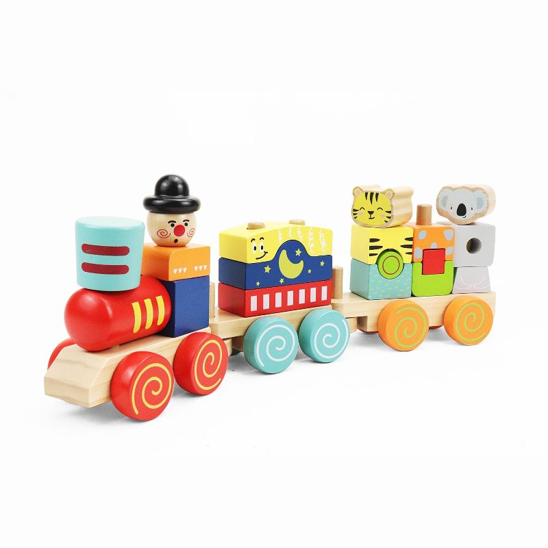 Leo & Friends Block Train Stacking Set