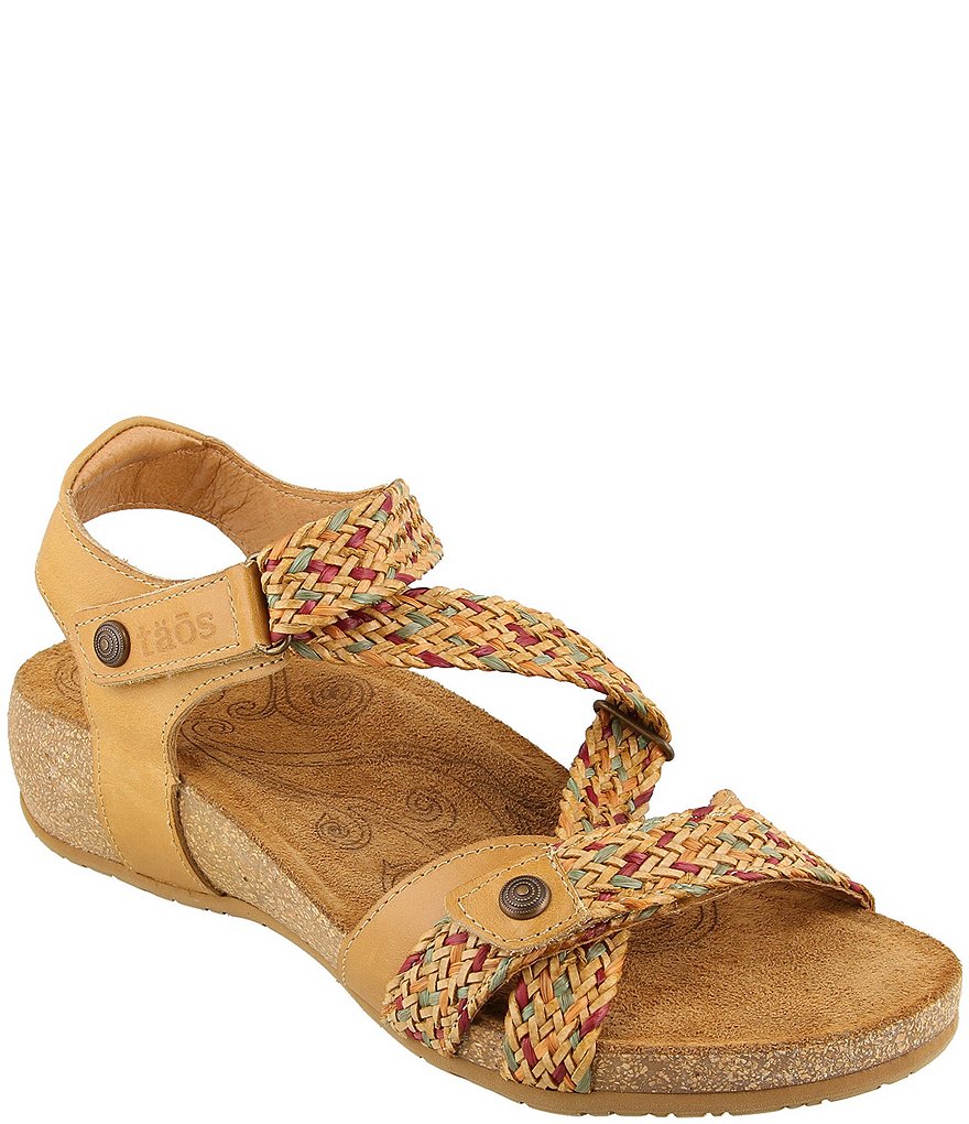 Taos Footwear Trulie Woven Leather Sandals