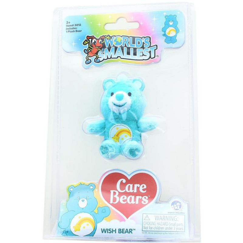 Super Impulse Worlds Smallest Care Bears Mini Plush Toy | Wish Bear