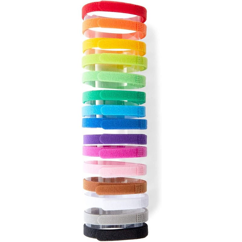 Okuna Outpost 20 Pack Puppies Whelping Collars and ID Charts, 15 Colors (13.8 x 0.4 in)