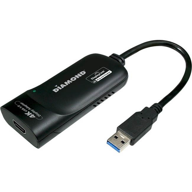 Diamond BVU5500H Uga Usb 3.0/2.0 To Ultra Hd 4k 3840 X 2160 Hdmi Video Graphics Adapter.