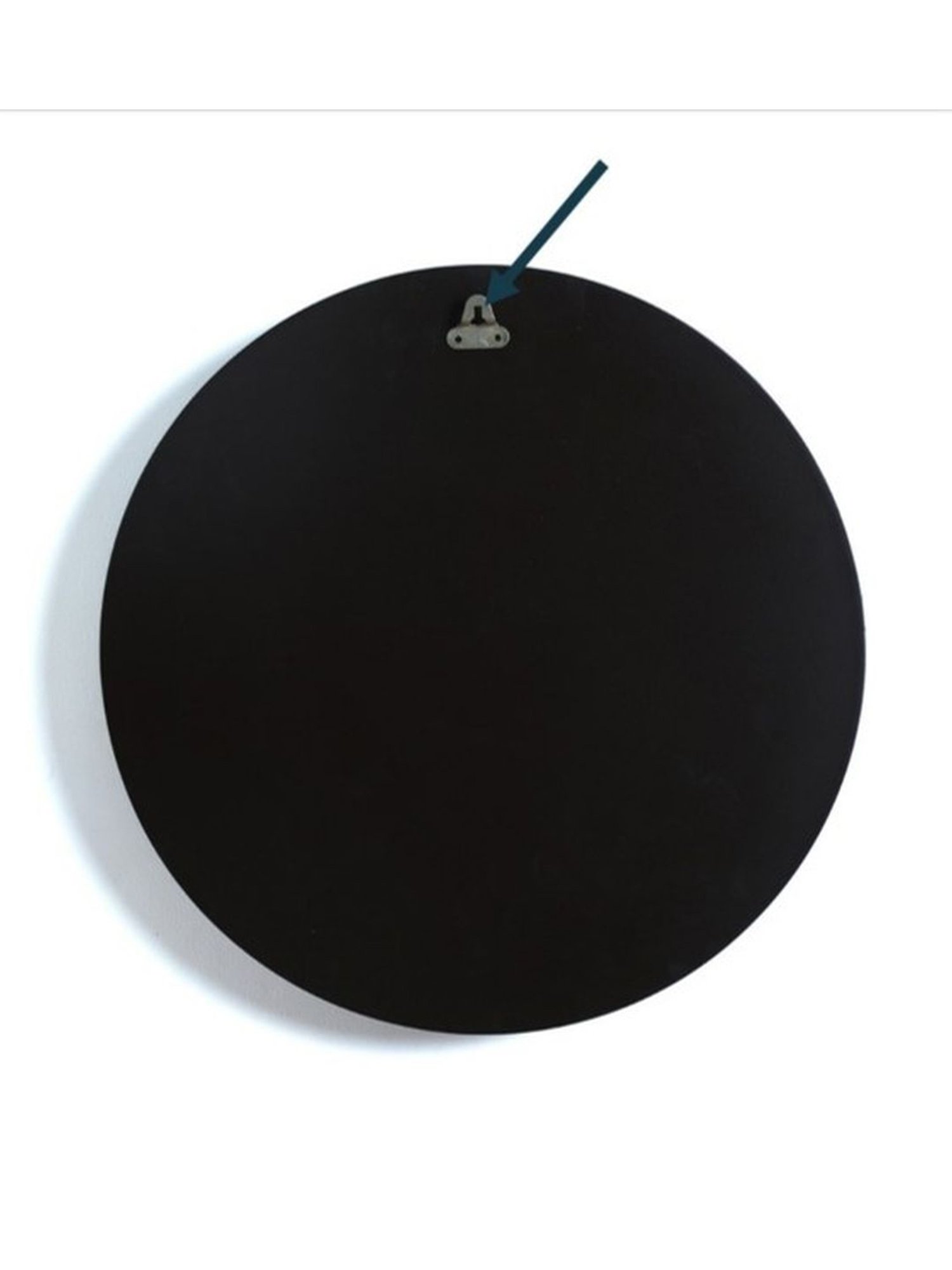 Crayton Black & White Round MDF Wall Hanging - Set of 1