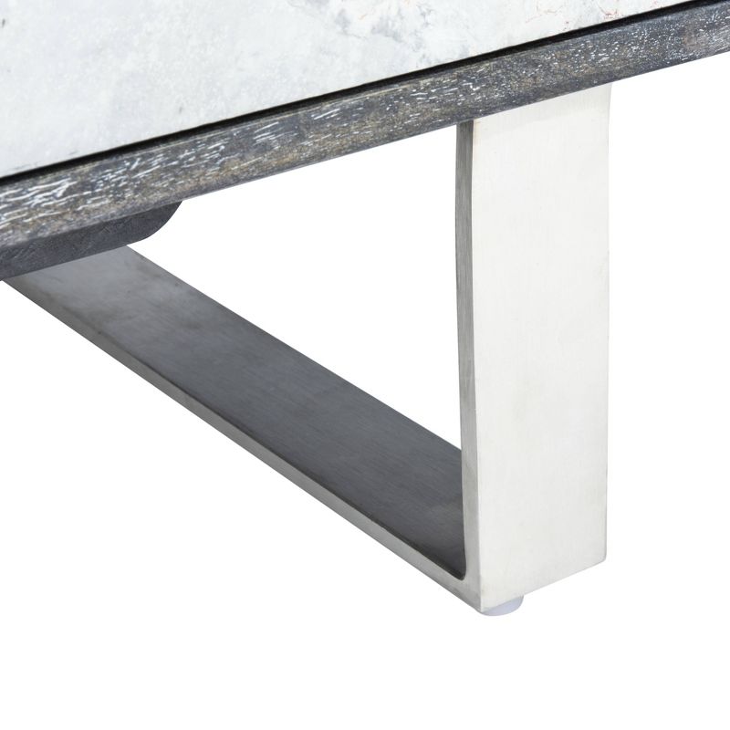 Drake Slate 4 Doors Sideboard Black - Safavieh