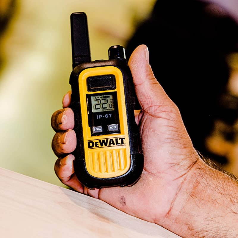 DXFRS300 1 Watt Heavy Duty Walkie Talkies with Headsets - Waterproof, Shock Resistant, Long Range & Rechargeable Two-Way Radio with VOX (6 Pack)