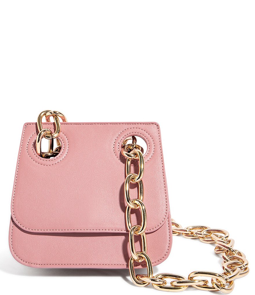 House of Want OG Chain Link Strap Vegan Leather Shoulder Bag