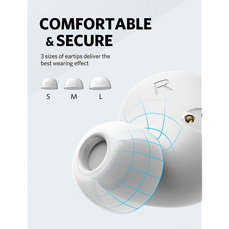 True Wireless Earbuds  Free Bluetooth 50 Earbuds with Wireless Charging Case IPX7 Waterproof inEar Earphones with USB C Port Deep Bass Wireless Bluetooth Headphones for 30H Playtime