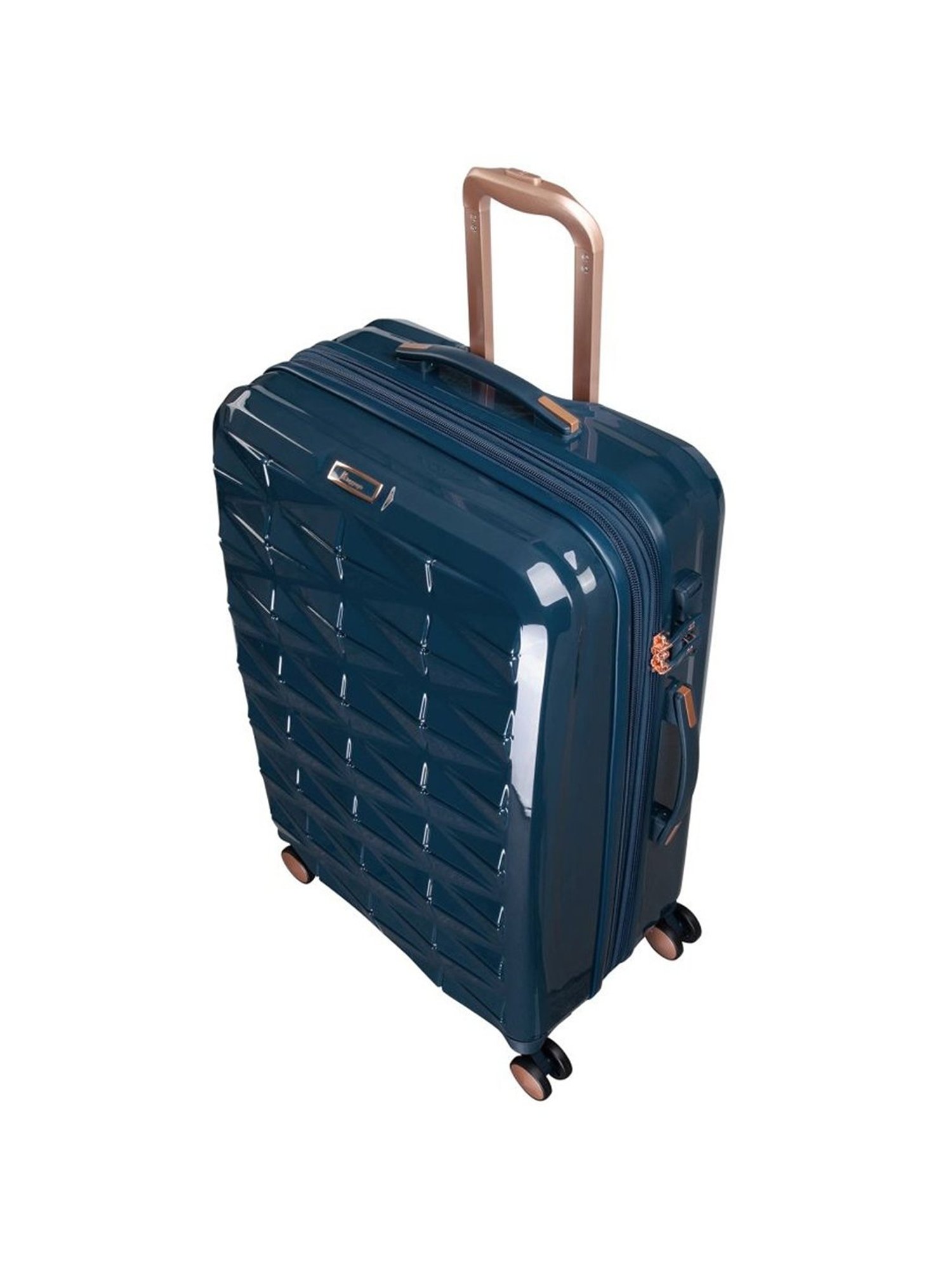 it luggage Certify Blue Cabin 20 inches Expandable Hardsided Trolley Bag with TSA Lock