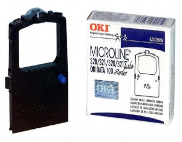 Oki Black Ribbon Cartridge -Black -Dot Matrix -3 Million Characters -1 Each -Retail