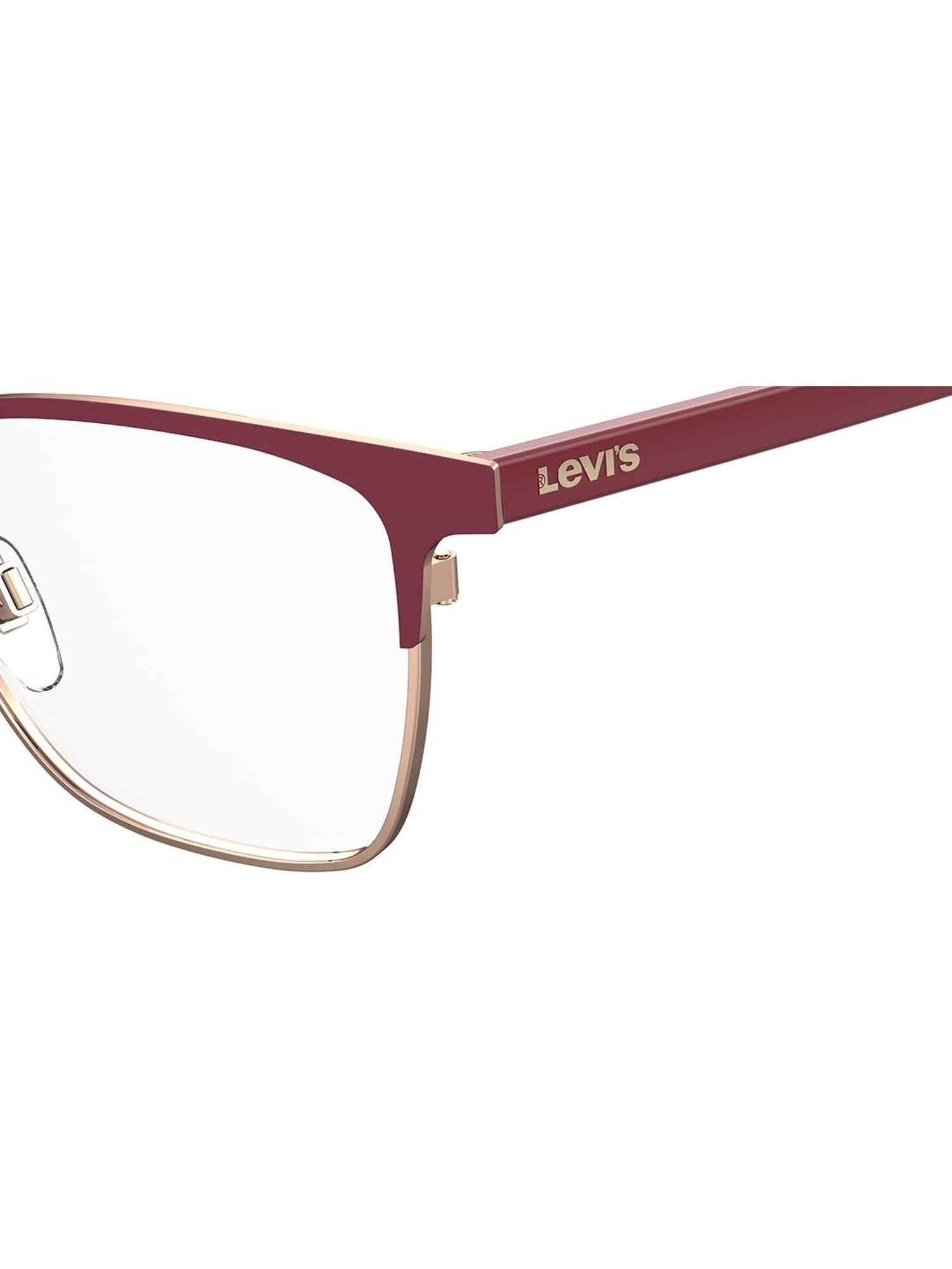 Levi's Maroon Rectangular Eye Frames for Women