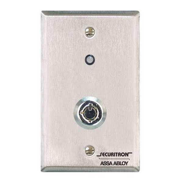 Securitron Securitron KP1A Tubular Key Switch Alternate Single Gang