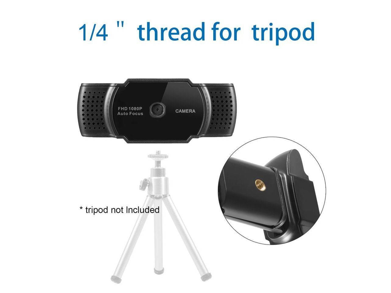 USB Web Camera, HD Webcam with Microphone for PC Computers Laptops, USB Clip-On Web Cam 360 Degree Rotatable for Notebook Laptop