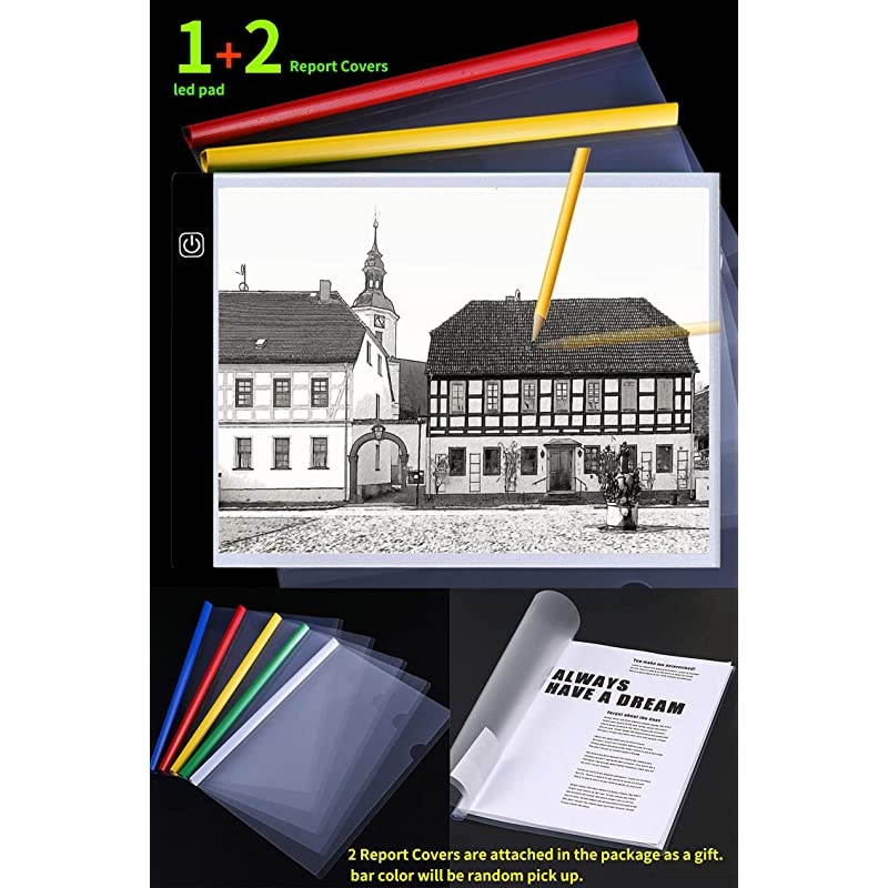 Ultra-Thin Portable LED Light Box Tracer USB Power Cable Dimmable Brightness LED Artcraft Tracing Light Box Light Pad for Artists Drawing Sketching Animation Stencilling X-ray Viewing
