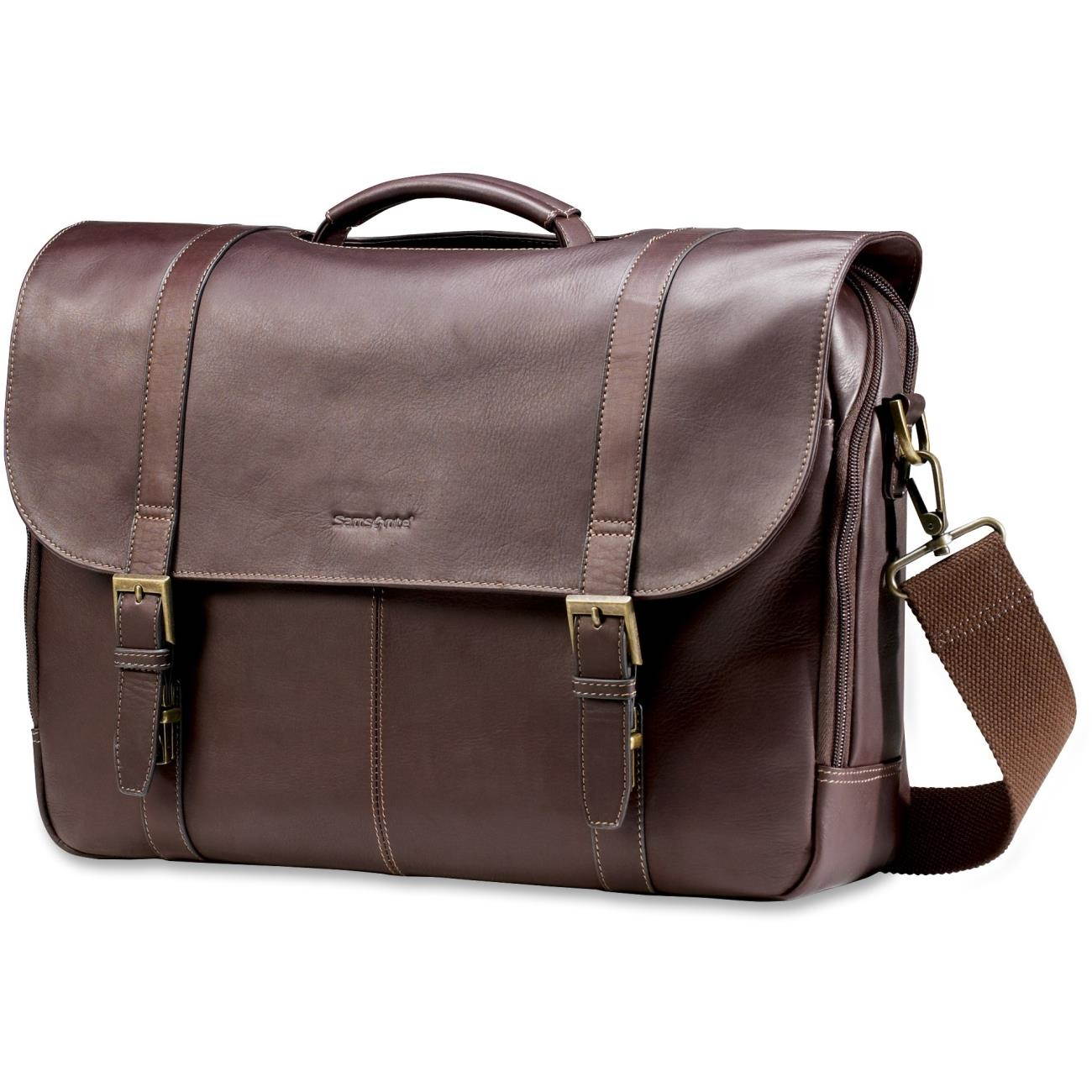 Samsonite Columbian Leather Flapover Laptop Case