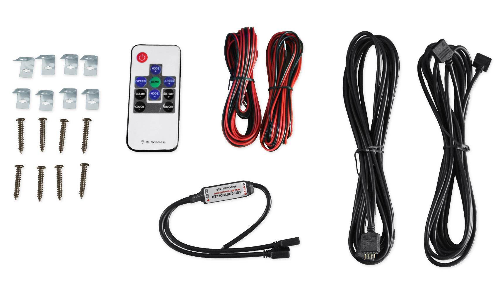 4 rockville 6.5" 600w polaris/atv/utv/rzr/cart speakers+multi color led+remote