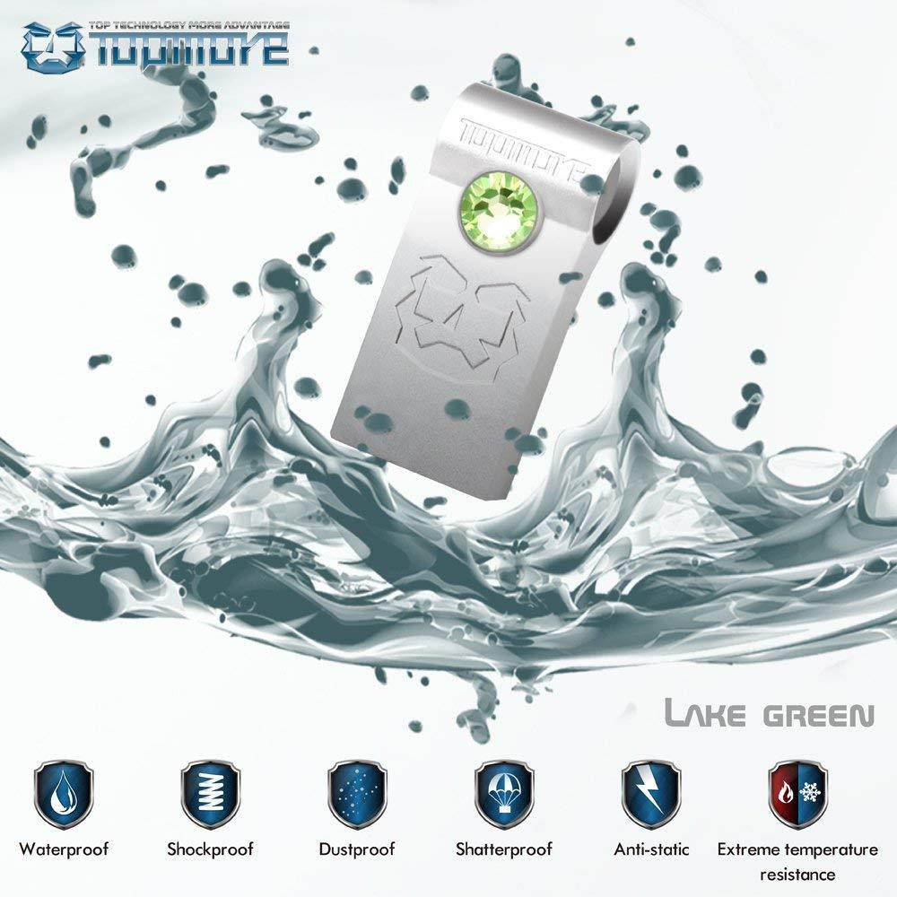 TOPMORE ZJ-S Series USB3.0 Encryption Security Flash Drive decorated with leather braided bracelet Flash Disk Fashion High speed Memory Stick (16GB, Green)