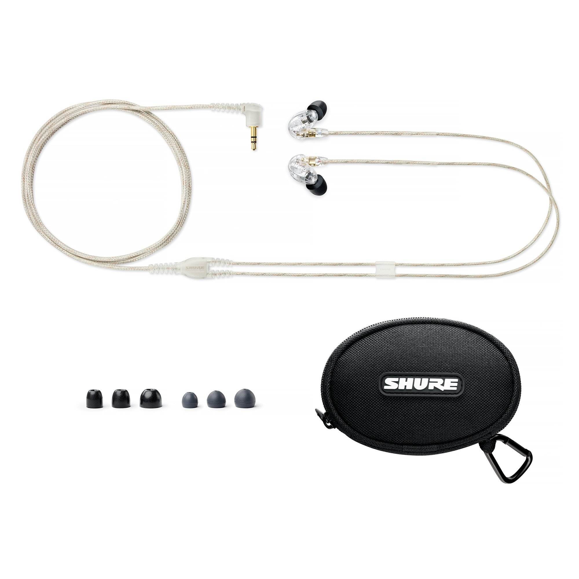Shure Isolating MicroDriver Earphones In-Ear Stereo Headphones, Black