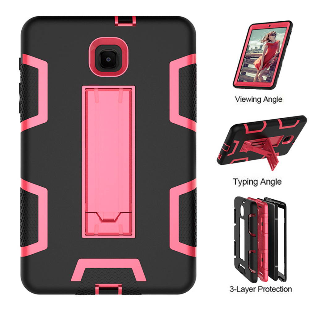 Mignova Case for Galaxy Tab A 8.0 Case 2018,Three Layer Shockproof Armor Defender Full-Body Rugged Protective Case Cover with Stand for Samsung Galaxy Tab A 8.0 2018 SM-T387/T387v