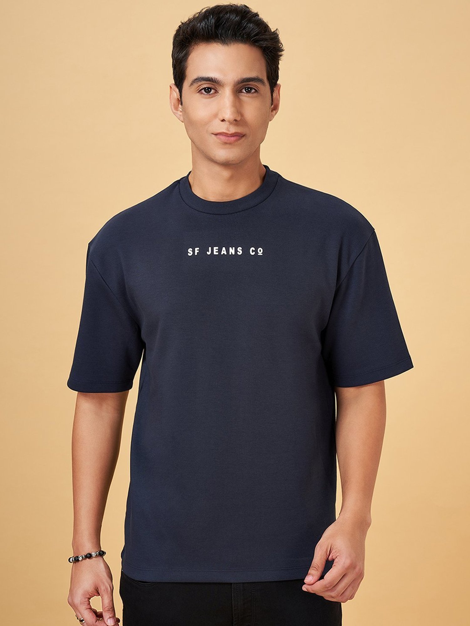 Sf Jeans By Pantaloons Dark Denim Regular Fit T-Shirt