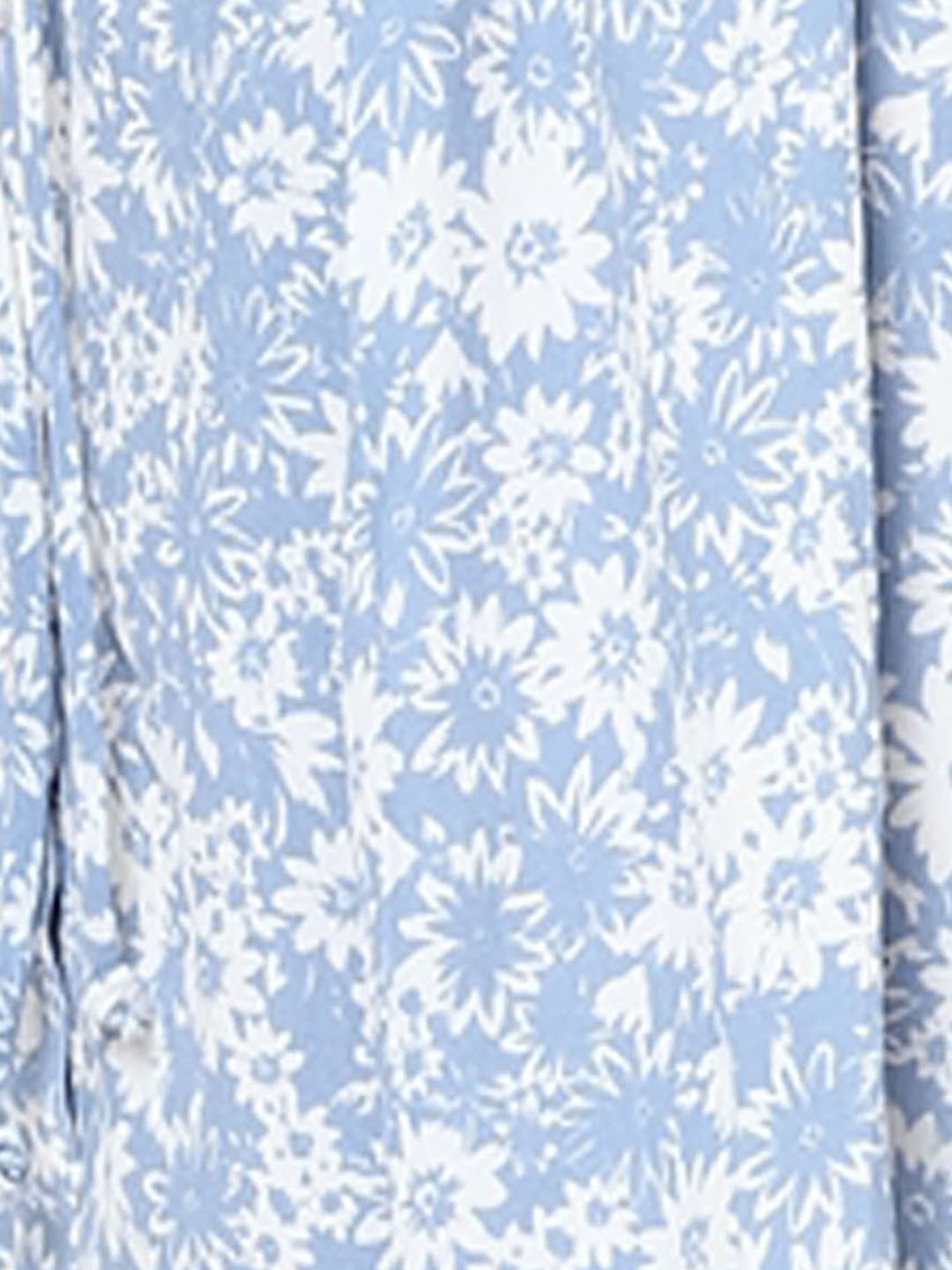 American Eagle Outfitters Blue & White Floral Print Skirt