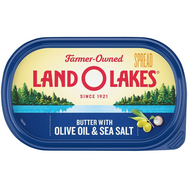 Land O Lakes Spreadable Butter with Olive Oil & Sea Salt - 7oz