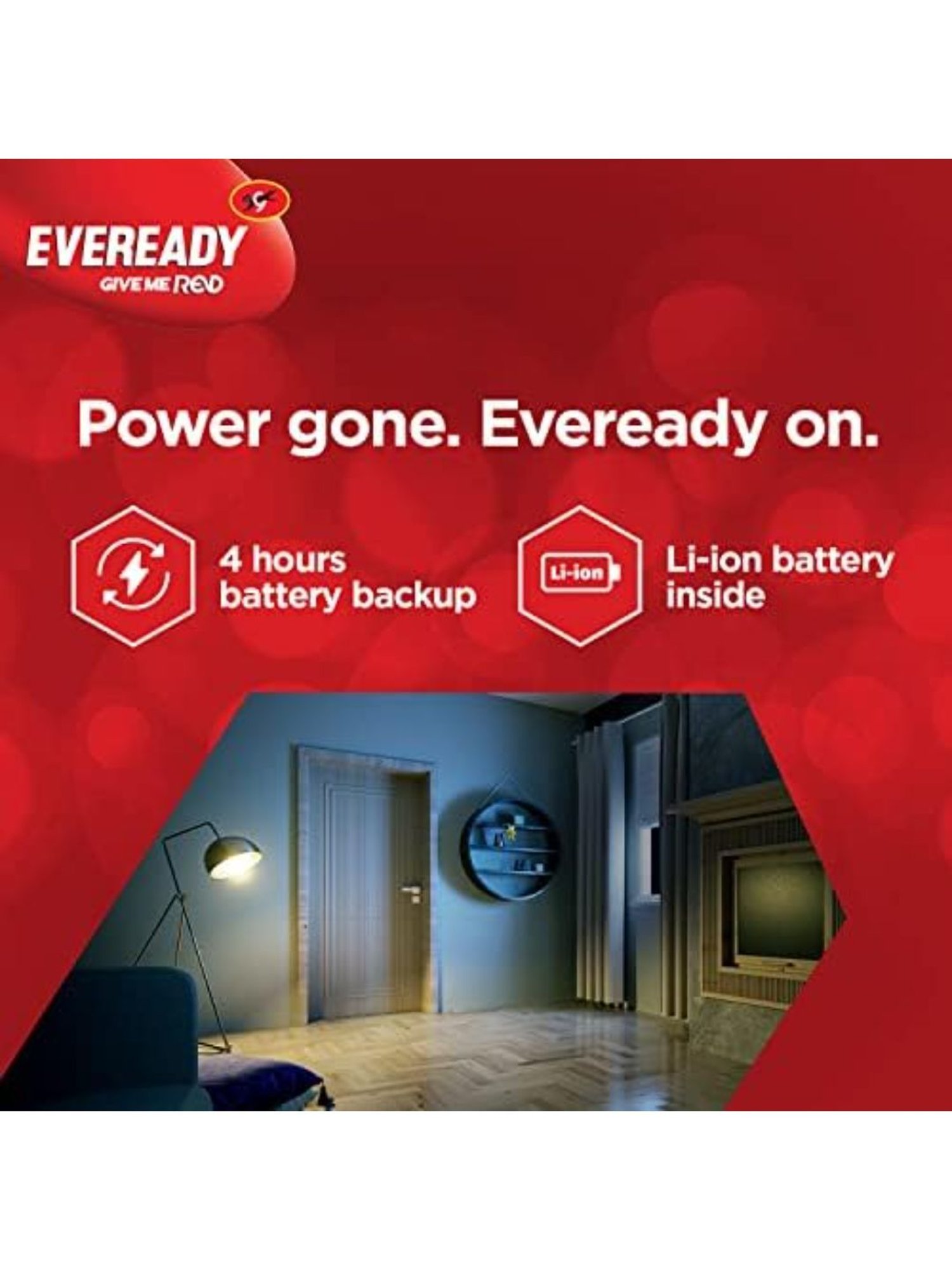 Eveready B22D 9W Emergency LED Bulb - Pack of 2 (White)